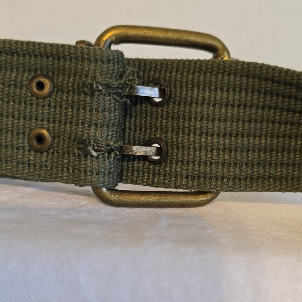 Women's Olive Green Canvas Belt. GC - Picture 10 of 11